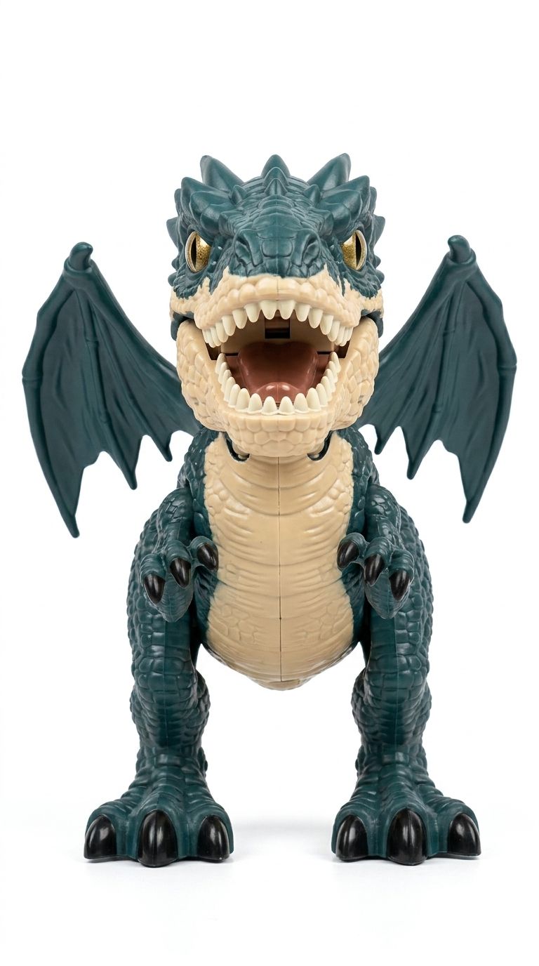 Električni dinosaurus zmaj — prednji prikaz