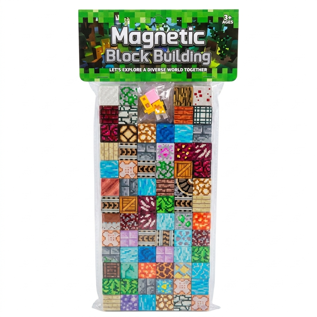 Magnetne Minecraft Kocke — hero prikaz